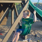 Xavier on his swingset in Phoenix